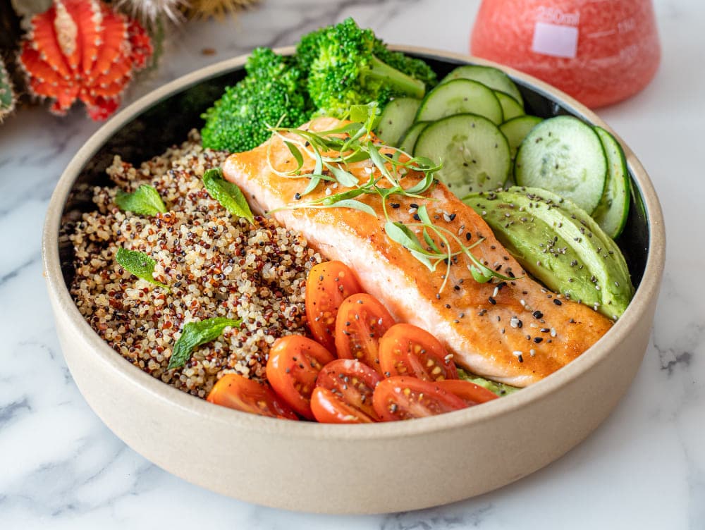 saumon quinoa