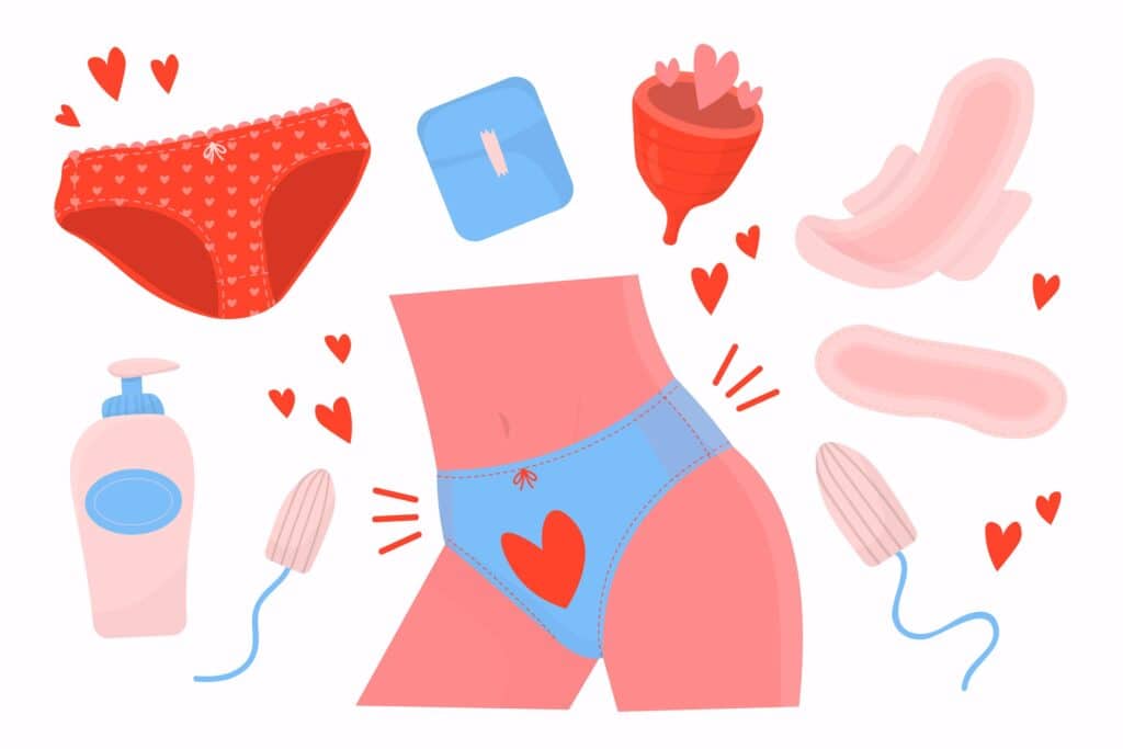 illustration de culotte menstruelle