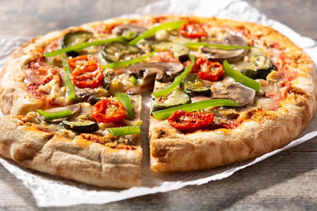 pizza aux legumes