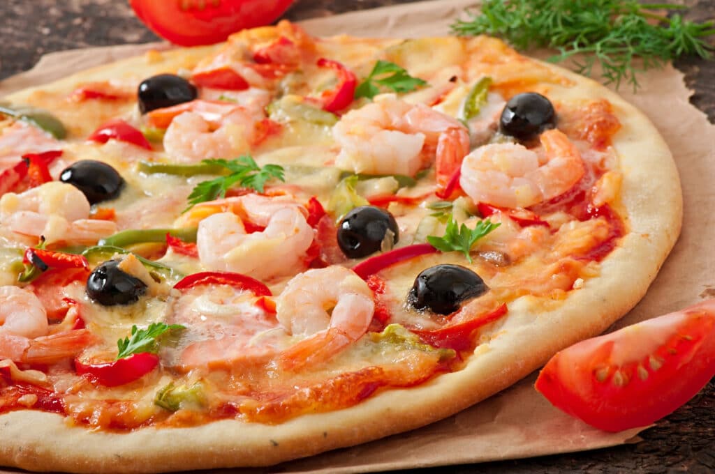 pizza fruits de mer
