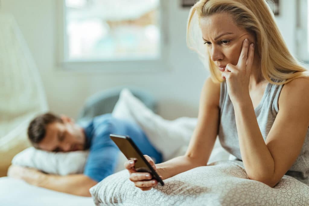 une femme trompée par son mari