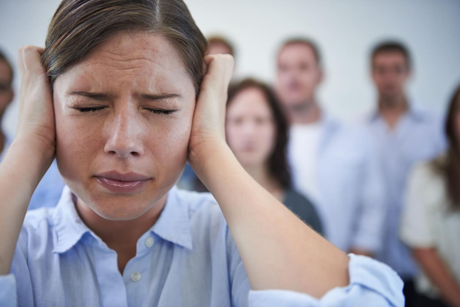 jeune femme stressee et agoraphobe
