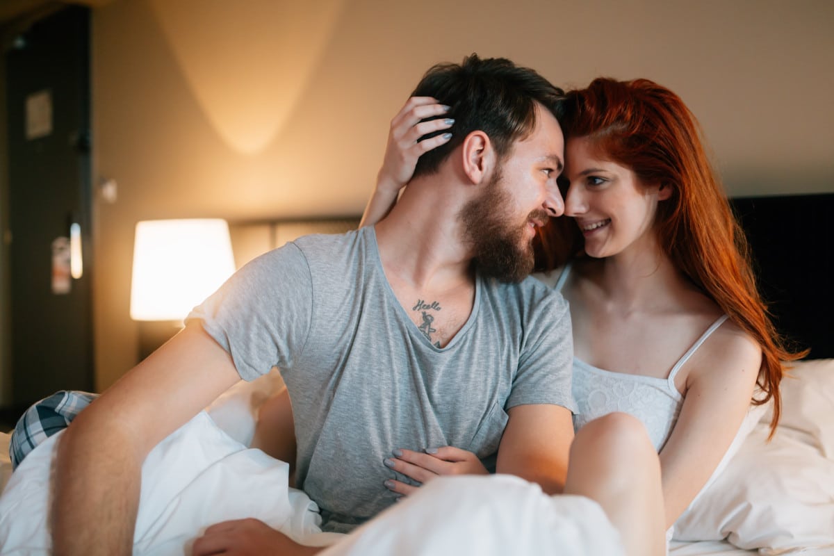 un couple heureux