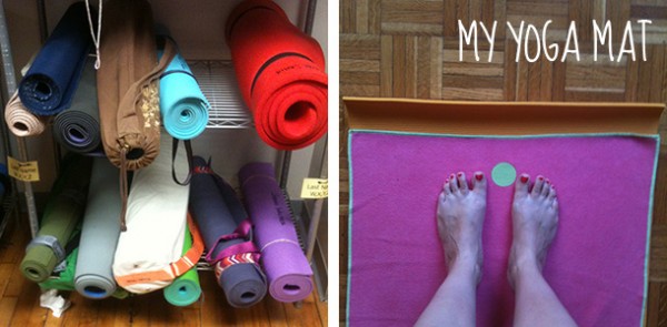 choix de tapis de yoga alignés couleur et texture variées