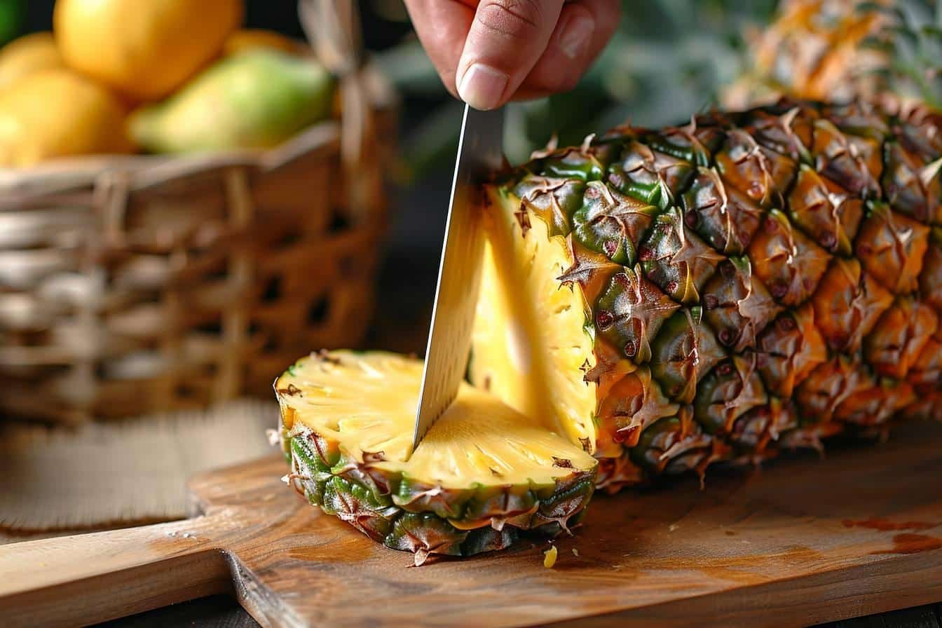 Comment couper un ananas rapidement et proprement ?
